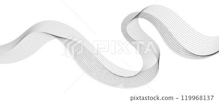 abstract curved lines of fluid motion. Vector illustration abstract curved lines of fluid motion. Vector illustration 119968137