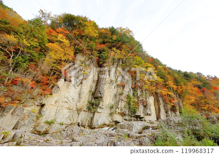 屏風岩的秋葉 / 福島縣南會津町 119968317