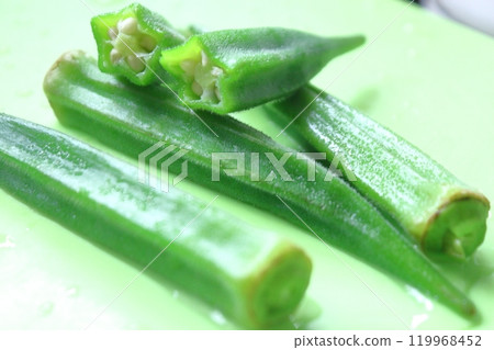 夏季蔬菜系列、秋葵 119968452