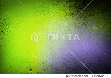 Background of misted glass. Christmas lights 119968486