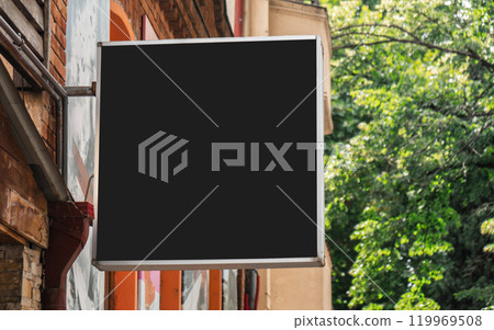 Blank store signage sign Blank store signage sign 119969508