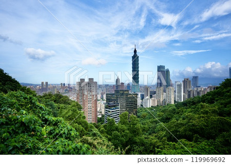 城市景觀“從象山看台北市” 119969692