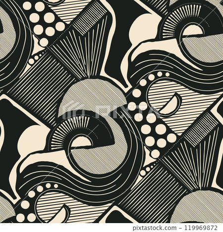 Jazzy abstract vector pattern Jazzy abstract vector pattern 119969872