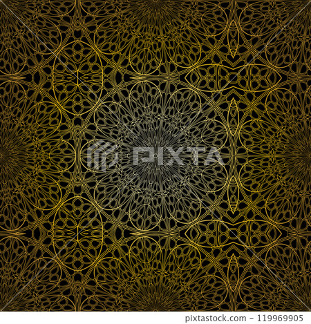 Geometric gold lace pattern 20 Geometric gold lace pattern 20 119969905