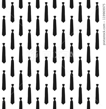 Vector seamless pattern of hand drawn tie 119969975