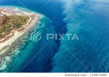 Beautiful Koh Kood island with tropical sea and lush jungle in summer at Trat, Thailand 119971609