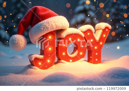 Red Santa hat with a white pompom on top. 119972009