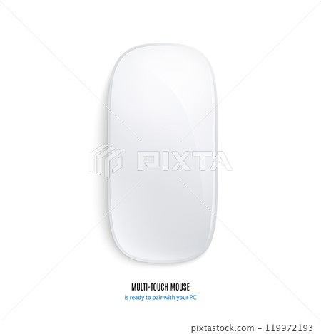 mouse for computer view from above on white background. vector illustration mouse for computer view from above on white background. vector illustration 119972193