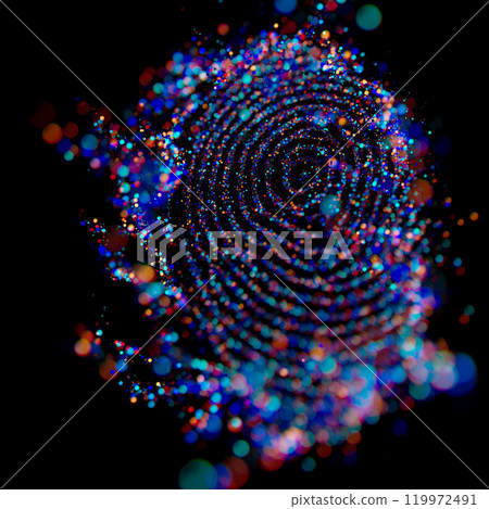 Chromatic Whirl: Digital Fingerprint in Motion 119972491