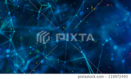 Sci-fi digital technology with line connect network and data graphic background. Sci-fi digital technology with line connect network and data graphic background. 119972493