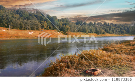 Untamed Beauty: The Serene Upper Course of the Volga River 119973396