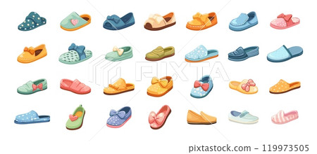 Teenage footwear cartoon vector collection.... - Stock Illustration ...