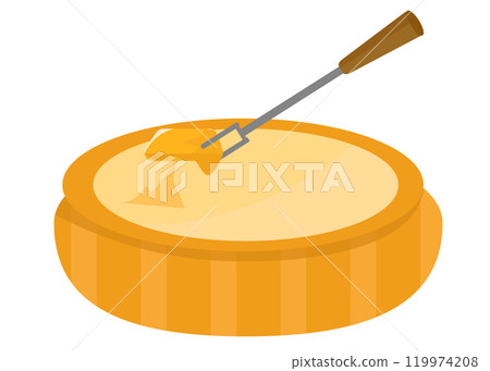 起司火鍋。向量圖 起司火鍋。向量圖 119974208