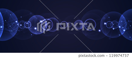 Abstract digital cloud computing technology for business project 119974737