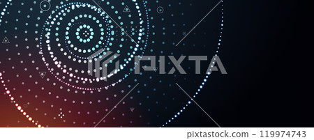 Abstract digital cloud computing technology for business project 119974743