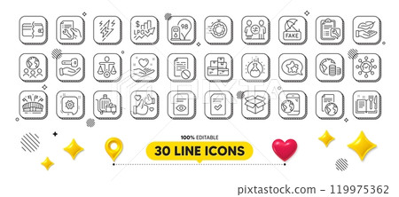 Sports arena, Home facility and Petrol station line icons pack. 3d design elements. Ethics, Payment methods, Discrimination web icon. Global business, Budget, Buying house pictogram. Vector Sports arena, Home facility and Petrol station line icons pack. 3d design elements. Ethics, Payment methods, Discrimination web icon. Global business, Budget, Buying house pictogram. Vector 119975362