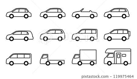 汽車圖示集 汽車圖示集 119975464