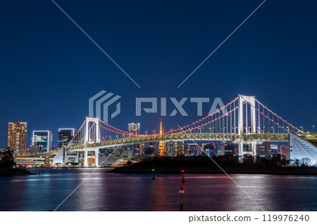 「東京」從台場看到的東京城市夜景 「東京」從台場看到的東京城市夜景 119976240