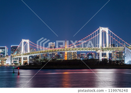「東京」從台場看到的東京城市夜景 「東京」從台場看到的東京城市夜景 119976248