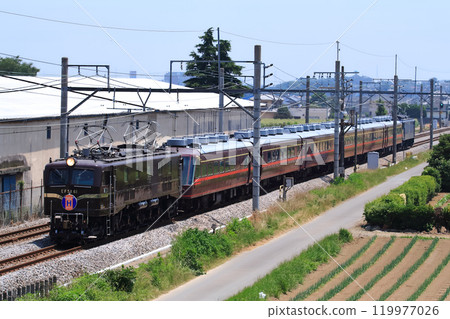 法政大學小金井校園鐵道研究會55週年紀念列車（2007年）由EF58-61牽引 119977026