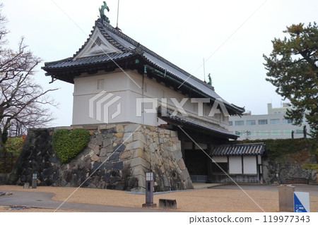 The existing Shachi-no-mon Gate of Saga Castle (Saga City, Saga Prefecture) 119977343