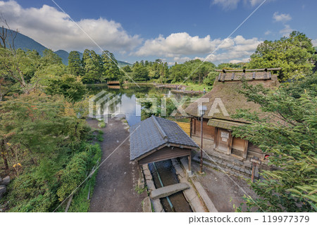 Yufuin Lake Kinrin and Shimoyu 119977379