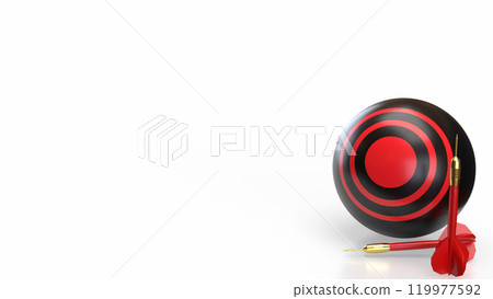 The red dart and target for Business concept 3d rendering. The red dart and target for Business concept 3d rendering. 119977592