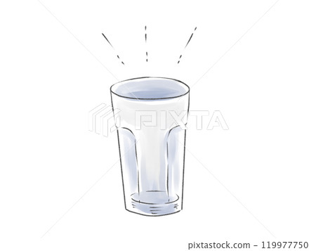 空杯子插畫 119977750