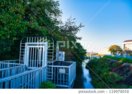 Nigaryo水和宿河原堰取水口的風景 Nigaryo水和宿河原堰取水口的風景 119978058