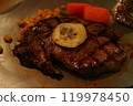 A deliciously grilled steak 119978450