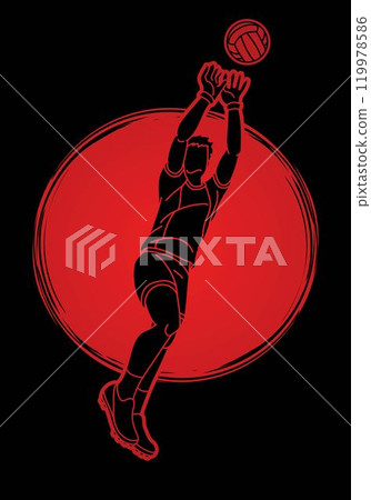 Gaelic Football Male Player Sport Action Cartoon Graphic Vector Gaelic Football Male Player Sport Action Cartoon Graphic Vector 119978586