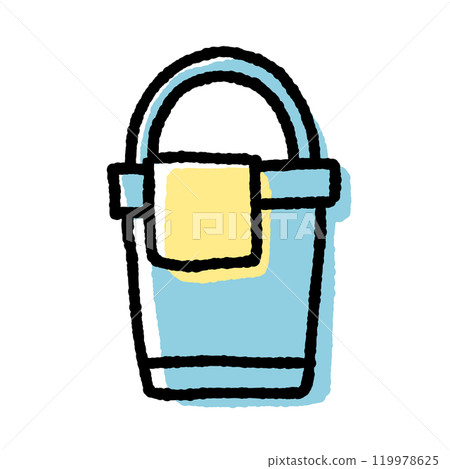一個簡單的桶的插圖 119978625