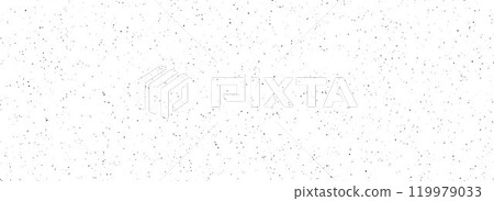 Black and white dirty dust dot seamless pattern. Grunge dripped splashed sprinkles, particles wallpaper. Small distress noise grain repeated background. Random mottled gritty overlay texture. Vector Black and white dirty dust dot seamless pattern. Grunge dripped splashed sprinkles, particles wallpaper. Small distress noise grain repeated background. Random mottled gritty overlay texture. Vector 119979033