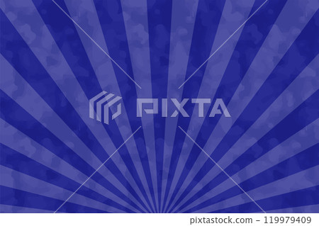 Watercolor style simple concentrated lines - blue 119979409