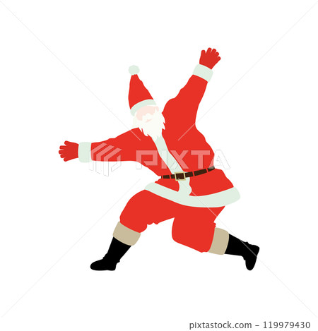 Vector illustration of Santa Claus posing in a funny way Vector illustration of Santa Claus posing in a funny way 119979430