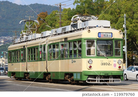 [Hiroshima Electric Railway] 3100 series ~ Greenliner ~ (Main Line: Nishikannon-cho ~ Fukushima-cho) 119979760