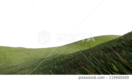 nature grass meadow land lush greenery landscape lawn isolated background. meadow green hill plant beautiful spring mountain park environment 3d render. grass plant field summer travel outdoor. nature grass meadow land lush greenery landscape lawn isolated background. meadow green hill plant beautiful spring mountain park environment 3d render. grass plant field summer travel outdoor. 119980089