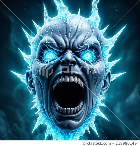 Ice magic icon 119980149