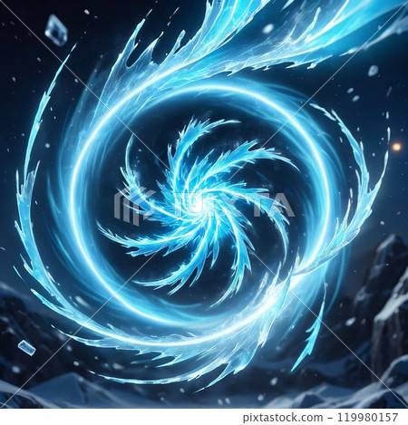 Ice magic icon 119980157