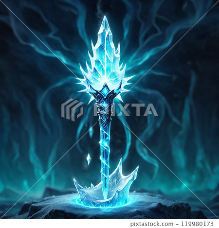 Ice magic icon 119980173