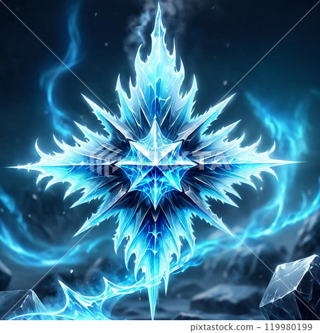 Ice magic icon 119980199