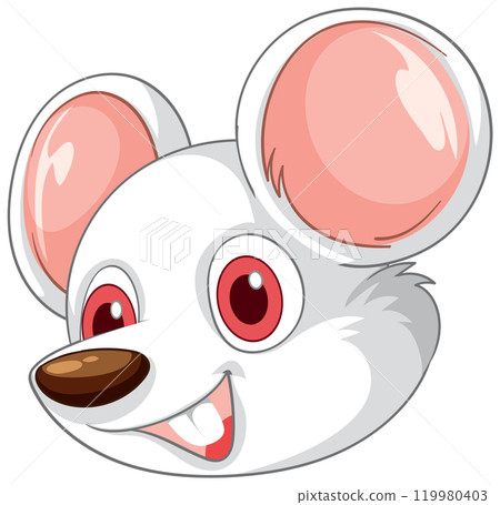 Cheerful Cartoon Mouse Illustration 119980403