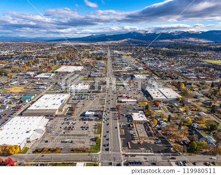 spokane valley sprague avenue aerial view spokane valley sprague avenue aerial view 119980511