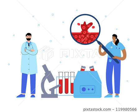 Hemophilia medical poster Hemophilia medical poster 119980566