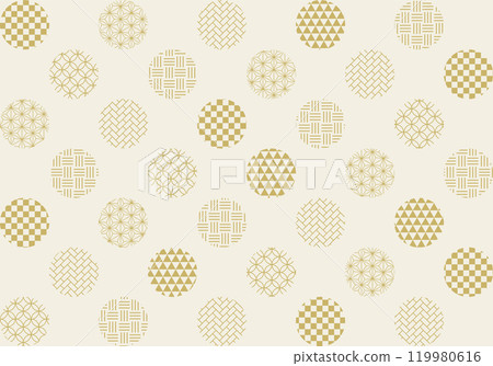 Japanese pattern dot background material 119980616
