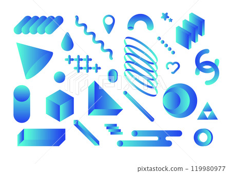 3D Geometry Graphic Material 119980977