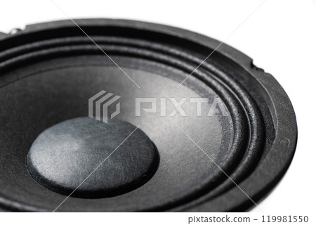 Black audio loudspeaker Black audio loudspeaker 119981550