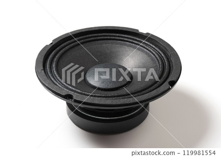 Black audio loudspeaker Black audio loudspeaker 119981554