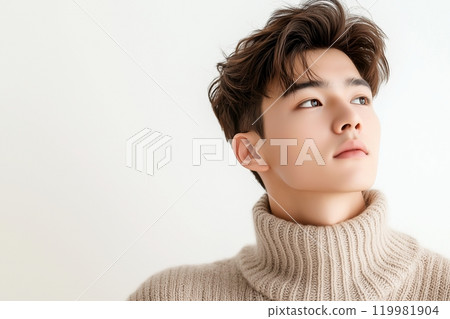 "AI-generated image" of a clean-cut man 119981904