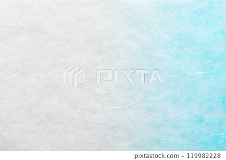 Light blue washi paper with white gradation and cloud dragon pattern 119982228